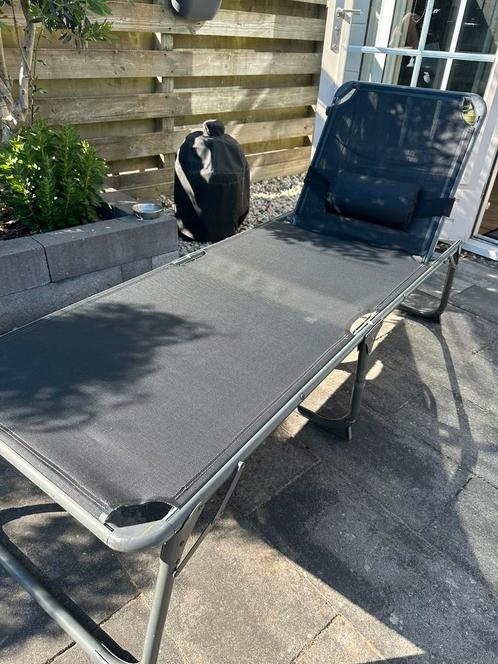 Opklapbare ligbedden (2 stuks), Tuin en Terras, Ligbedden, Gebruikt, Ophalen