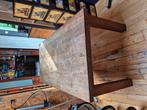 Teak eettafel, Huis en Inrichting, Tafels | Eettafels, Ophalen, Gebruikt, 50 tot 100 cm, Vijf personen of meer