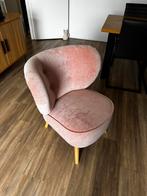Fluweel roze fauteuil Ikea, Huis en Inrichting, Fauteuils, Ophalen, Gebruikt, 75 tot 100 cm, Stof