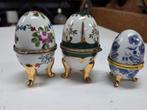 Set van 3 Luxe Porseleinen Fabergé-stijl Eieren, Antiek en Kunst, Ophalen of Verzenden