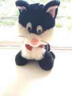 Knuffeldier kat/poes zwart en wit 20 cm, Ophalen of Verzenden, Zo goed als nieuw, Poes