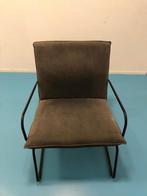 Fauteuil donkergrijs industrieel (Loods 5), Huis en Inrichting, Fauteuils, Ophalen, Minder dan 75 cm, Zo goed als nieuw, Industrieel
