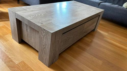 Salontafel met twee lades - grijs eiken - In.House, Huis en Inrichting, Tafels | Salontafels, Zo goed als nieuw, Minder dan 50 cm