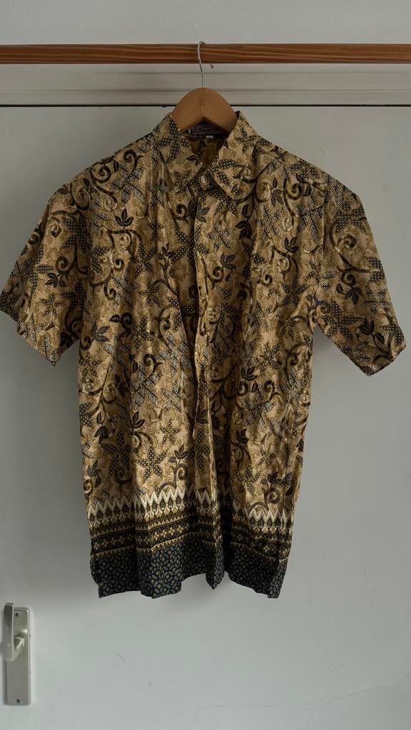Vintage Batik shirt | Origineel uit Indonesië, Kleding | Heren, Overhemden, Ophalen of Verzenden, Zo goed als nieuw