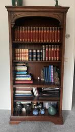 Houten bruine boekenkast, kast, Ophalen