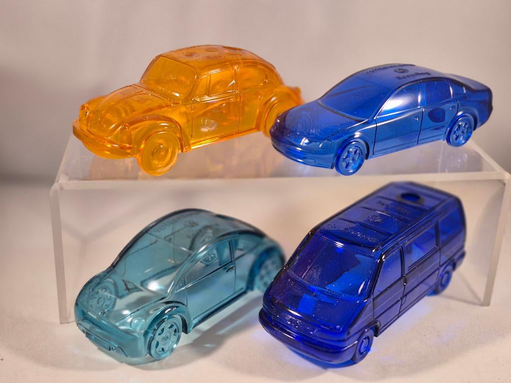 Set VW DMMA Pennenhouders 1:43 (7), Hobby en Vrije tijd, Modelauto's | 1:43, Ophalen of Verzenden, Nieuw, Auto, Overige merken