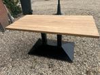 Tafel Oud Eikenhout Massief, Huis en Inrichting, Tafels | Salontafels, Ophalen, Eikenhout, 200 cm of meer, 50 tot 100 cm