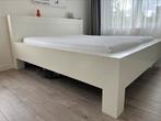 Goossens Wit Eikenhout bedombouw 180 bij 210 cm, Huis en Inrichting, Slaapkamer | Bedden, Tweepersoons, Zo goed als nieuw, 180 cm