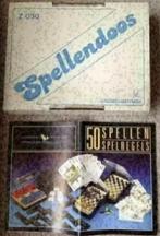 Retro spellendoos met 50 spellen - spelregels; ONGEBRUIKT, Hobby en Vrije tijd, Ophalen of Verzenden, Nieuw