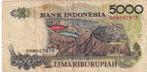 Indonesië 5000 rupiah 1992-94, Verzenden, Zuidoost-Azië, Los biljet