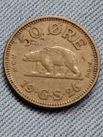 Groenland 50 Øre 1926 Christian X, Verzenden, Overige landen, Losse munt
