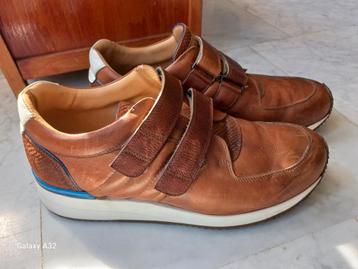 Bruin leren sneakers van Ambulo, schoen maat 43 beschikbaar voor biedingen