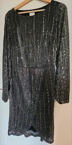 Glitterjurk zilver Vila maat L, Overige kleuren, Vila, Maat 42/44 (L), Ophalen of Verzenden