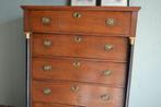 Prachtige antieke eiken houten Empire chiffoniere, ladekast., Antiek en Kunst, Verzenden