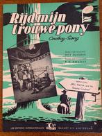Bladmuziek "Rijd, mijn trouwe pony" 'Cowboy-song', Muziek en Instrumenten, Bladmuziek, Ophalen of Verzenden, Zo goed als nieuw
