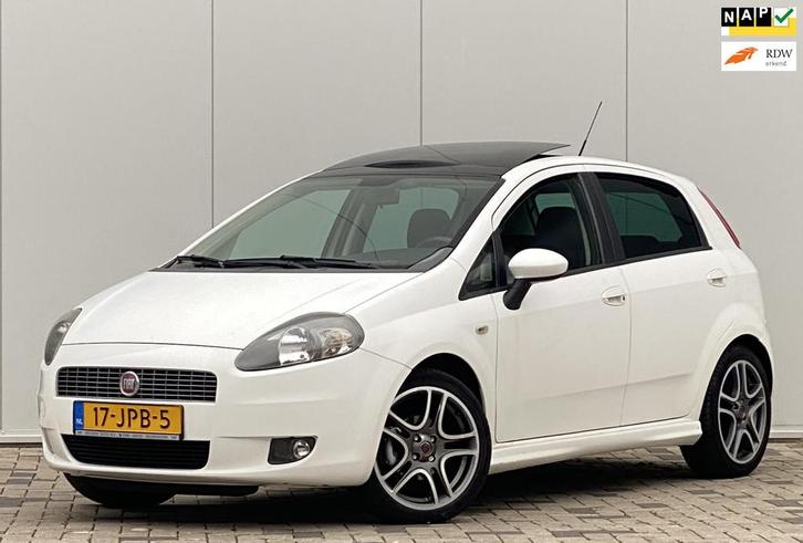 Fiat Grande Punto 1.4 NeroBianco 5 DEURS DUBBELE PANORAMA AI, Auto's, Fiat, Bedrijf, Te koop, Grande Punto, ABS, Airbags, Airconditioning
