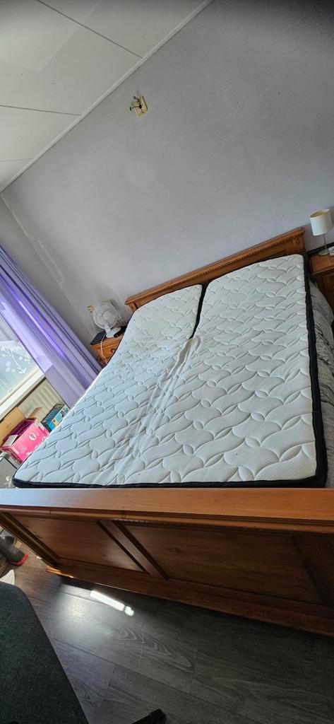 Split topper, Huis en Inrichting, Slaapkamer | Matrassen en Bedbodems, Zo goed als nieuw, Matras, 160 cm, 200 cm, Tweepersoons