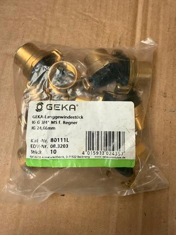 10 stuks nieuw Geka 3/4” binnendraad langnek beschikbaar voor biedingen