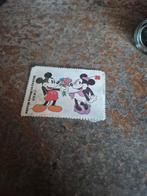 Disney Postzegel Mickey & Minnie Mouse, Verzamelen, Diddl, Ophalen of Verzenden, Verschillende figuren, Gebruikt, Papier, Kaart of Schrift