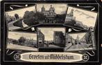 JG845 Middelstum Groeten uit 1909, Verzenden, Voor 1920, Gelopen, Groningen