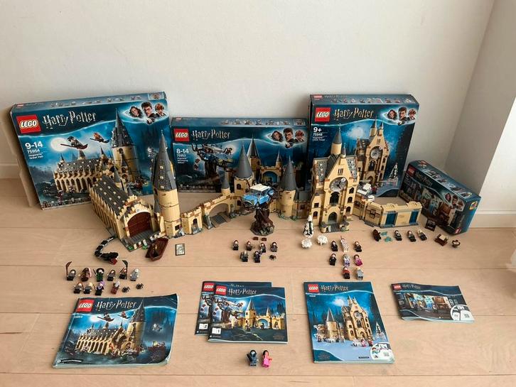 Lego Harry Potter 4 complete sets 75954 75948 75953 75966, Verzamelen, Speelgoed, Zo goed als nieuw, Ophalen of Verzenden