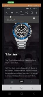 Jacob Zech Titanio Tiberius horloge nieuw in doos, Sieraden, Tassen en Uiterlijk, Horloges | Heren, Overige merken, Staal, Staal