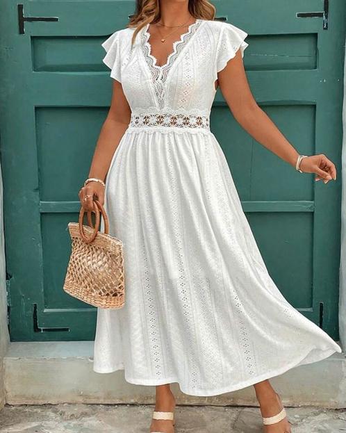 Jurkje Bregje Wit (44 tm 52) ** NIEUW **, Kleding | Dames, Grote Maten, Nieuw, Jurk, Wit, Verzenden