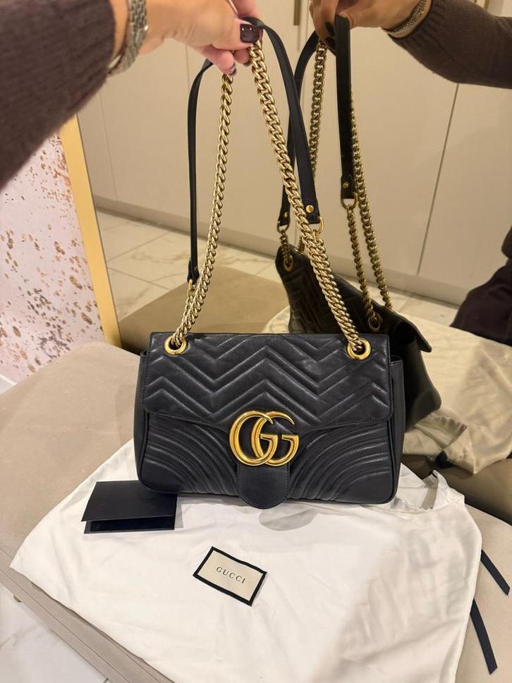 Gucci Marmont - Mint Conditie - Complete Set!, Sieraden, Tassen en Uiterlijk, Tassen | Damestassen, Zo goed als nieuw, Handtas