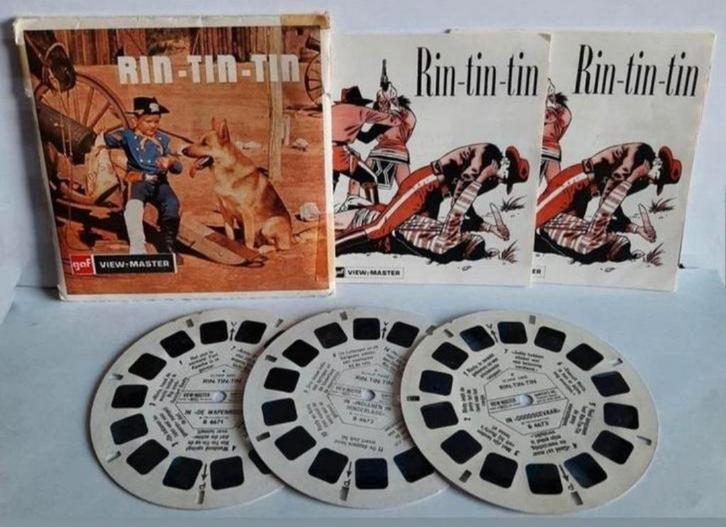 View Master Rin - Tin - Tin 3 schijfjes + 2 boekjes, Verzamelen, Speelgoed, Gebruikt, Ophalen of Verzenden