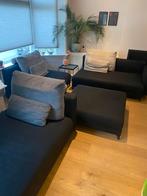 Rolf Benz zwart modulair 3 of 4 delen, Ophalen, Gebruikt, 75 tot 100 cm, Vierpersoons of meer