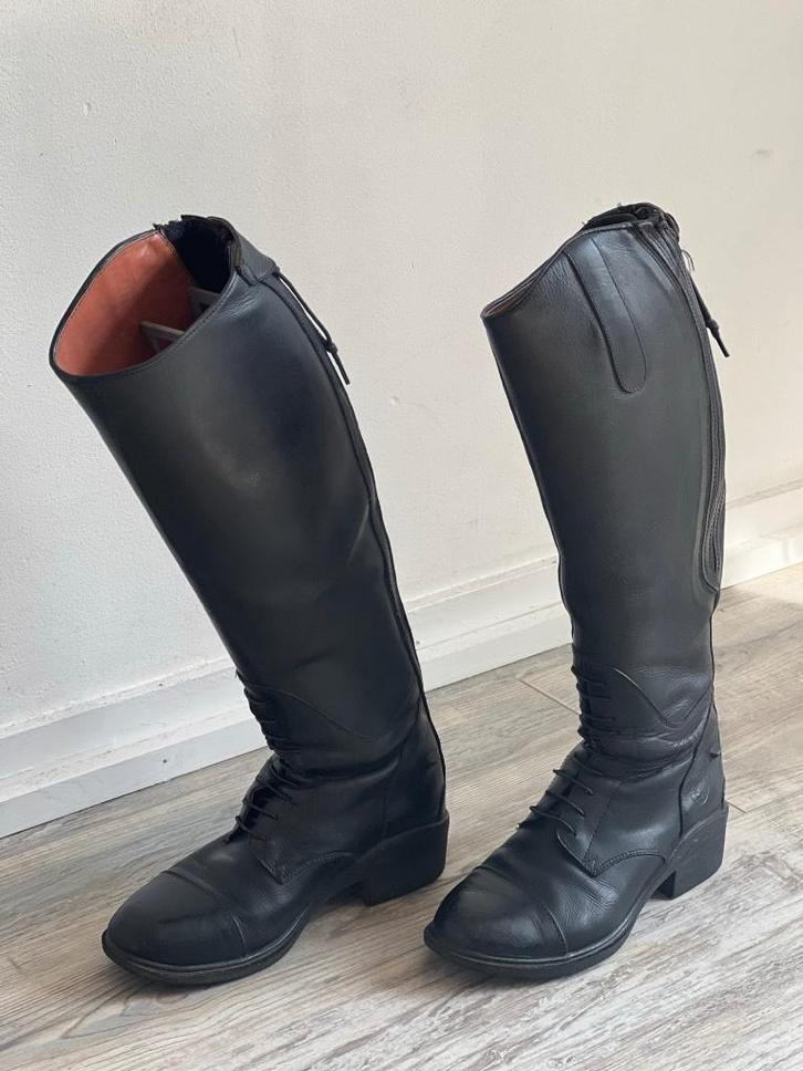 paardrijlaarzen, leder, Dieren en Toebehoren, Paardrijkleding, Zo goed als nieuw, Dames, Schoeisel, Dressuur, Ophalen