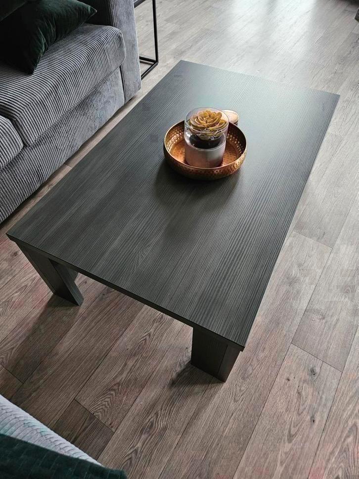 Salontafel donkergrijs, Huis en Inrichting, Tafels | Salontafels, Zo goed als nieuw, Minder dan 50 cm, 50 tot 100 cm, 100 tot 150 cm