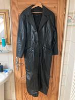 Lange echte leren jas, Ophalen of Verzenden, Zo goed als nieuw, Maat 46/48 (XL) of groter, Zwart