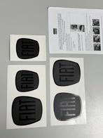 Fiat 500 vinyl badge overlays black stickers glow reflector, Ophalen of Verzenden, H, H, H
