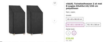 vidaXL Tuinstoelhoezen  beschikbaar voor biedingen