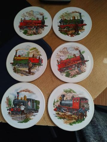 Vintage Century Locomotief Trein onderzetters set beschikbaar voor biedingen