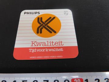 sticker PHILIPS Kwaliteit  Tijd voor kwaliteit  beschikbaar voor biedingen
