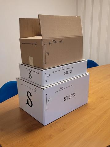Grote partij Webshop dozen beschikbaar voor biedingen