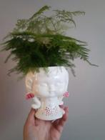 Vintage Meisjeshoofd Bloempot, Antiek en Kunst, Antiek | Keramiek en Aardewerk, Ophalen of Verzenden