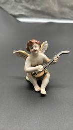 Oude Volkstedter Engel, porselein hoogte 7 cm., Antiek en Kunst, Antiek | Porselein, Ophalen of Verzenden