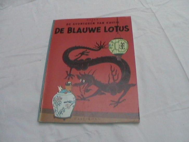 kuifje de blauwe lotus casterman 1987, Boeken, Stripboeken, Zo goed als nieuw, Eén stripboek, Ophalen of Verzenden