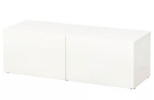 3x Ikea Besta mat wit 120cm lang x 42cm diep x 38cm hoog, Huis en Inrichting, Kasten | Televisiemeubels, Zo goed als nieuw, Minder dan 100 cm