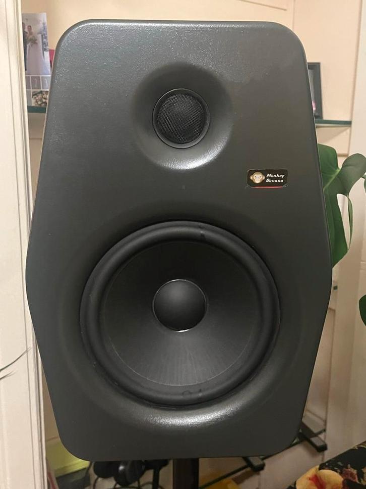 Monkey Banana turbo 8 active speakers set met standaards, Audio, Tv en Foto, Luidsprekers, Front, Rear of Stereo speakers, 120 watt of meer