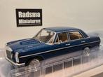 Mercedes-Benz 220D strich8 W115 - blauw - 1:18 MCG, Hobby en Vrije tijd, Modelauto's | 1:18, ModelCarGroup, Auto, Nieuw, Ophalen of Verzenden