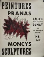 Pranas, Moncys litho "Peintures Sculptures" Galerie Dumay 63, Antiek en Kunst, Kunst | Litho's en Zeefdrukken, Ophalen