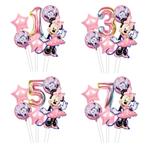 Minnie Mouse Ballonnen Set - Verjaardag Versiering Jr 1 tm 5, Hobby en Vrije tijd, Feestartikelen, Nieuw, Versiering, Ophalen of Verzenden