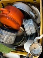 Krat emaille, Ophalen