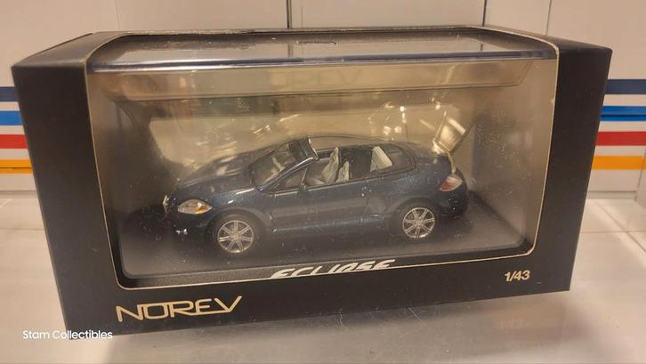 Norev Mitsubishi Eclipse Spider Blue Metallic, Hobby en Vrije tijd, Modelauto's | 1:43, Zo goed als nieuw, Auto, Norev, Ophalen of Verzenden