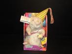 L. DAKE & ZN DANCING HAMSTER PLUCHE GRIJS MET WITTE VOORKANT, Kinderen en Baby's, Ophalen of Verzenden, Nieuw, Overige typen