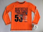 longsleeve shirt -Unlocked Oranje-  maat: 128/134  Leuk oran, Meisje, Ophalen of Verzenden, Zo goed als nieuw, Shirt of Longsleeve